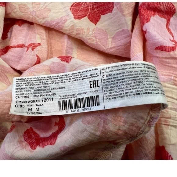 MNG Pink Floral Maxi Dress Size 6 - Picture 10 of 11